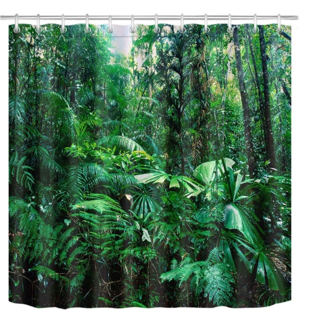 Rainforest shower curtain